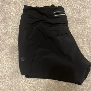 Lululemon black speed up high waisted shorts